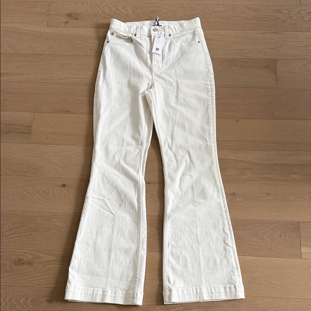 SPANX White Boot Cut Pants Size 10